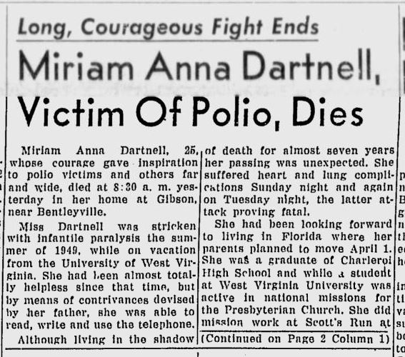 Miriam Dartnell obit